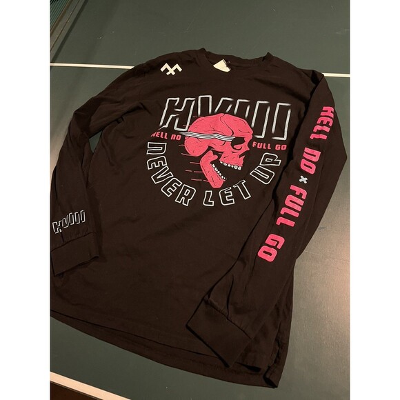 *NEW* HVIII Brand Goods Long Sleeve T-Shirt XL Skull Never Let Up Not Dead Yet - Picture 2 of 6